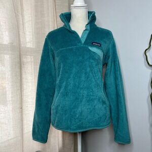 Patagonia Re-Tool Snap T Fleece Pullover Sweater Polartec Teal Women's Small